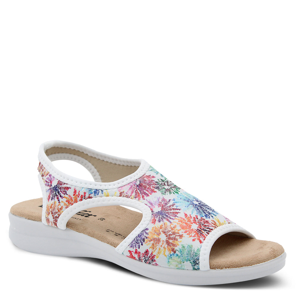 Euroflex Tuscany Women's Sandals White Floral