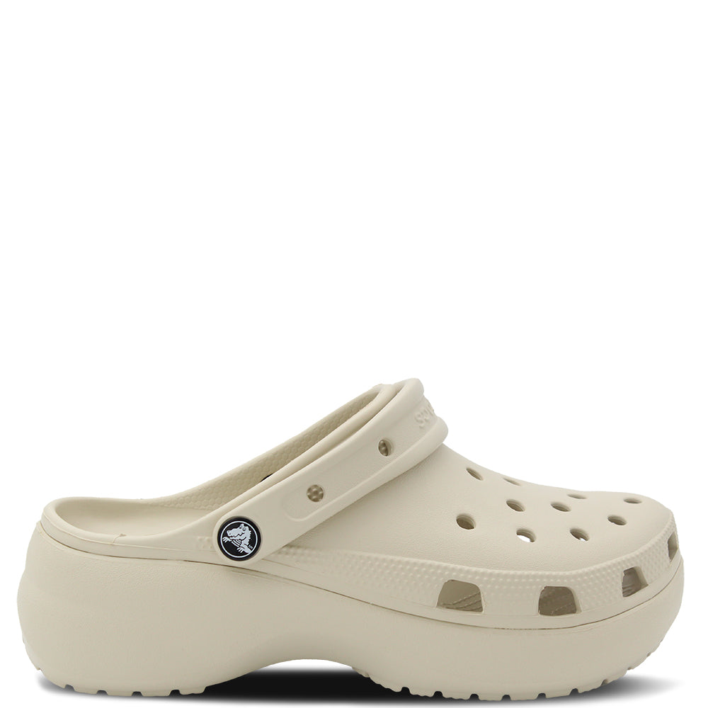 Crocs Classic Platform Clogs Bone