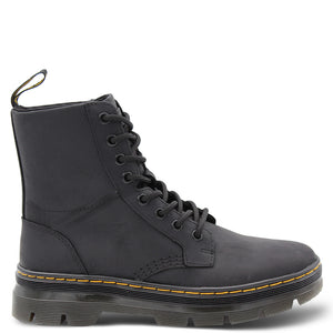 Dr Martens Combs Eight Eyelet Unisex Boots Black