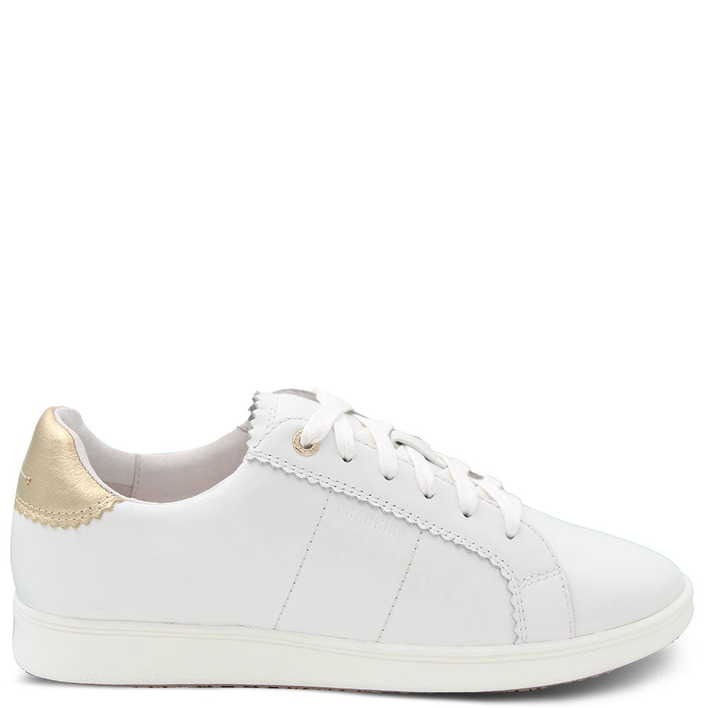 Frankie4 Jackie Womens Sneakers White Gold