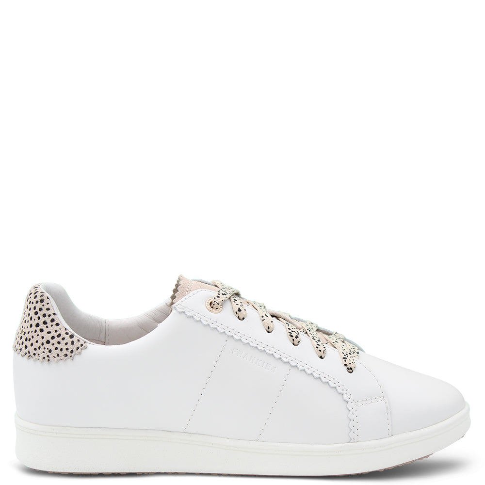 Frankie4 Jackie Womens Sneaker White Leopard