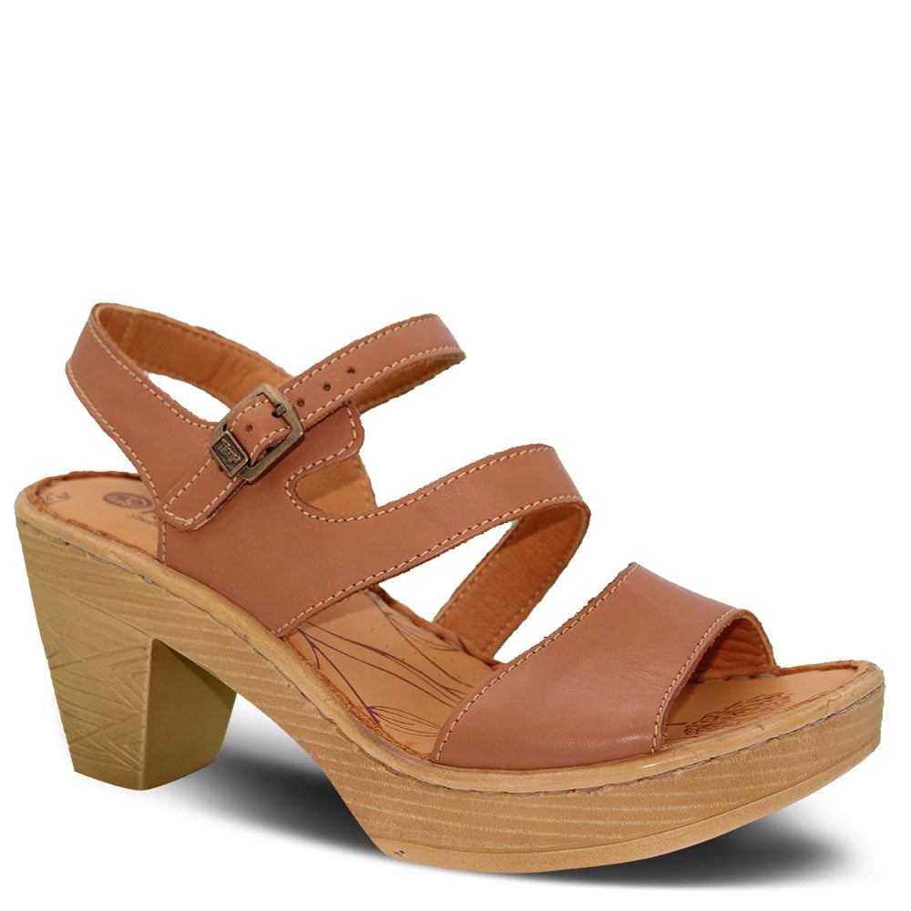 Tsonga Kubili Women's Heel Sandals Tan