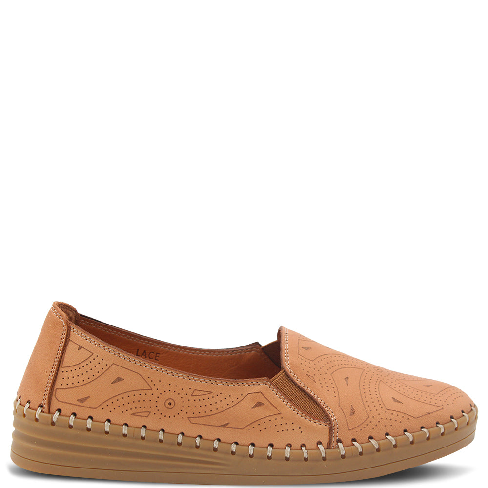 Sala Lace Womens flat casual slip on