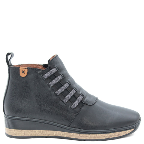 Cassini Maddy Womens Wedge Boot Navy