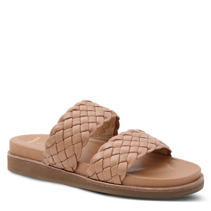 Frankie4 Malone Women's Flat Slides Tan