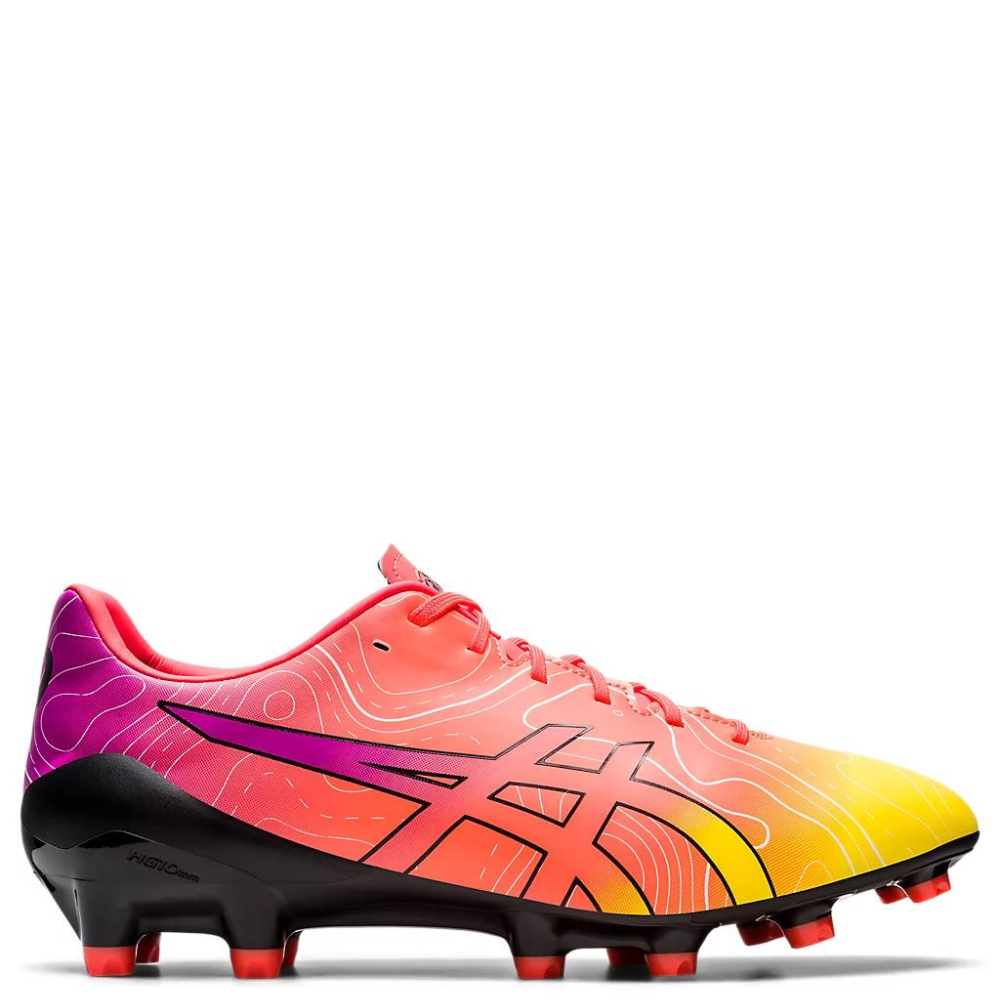 Pink asics best sale football boots