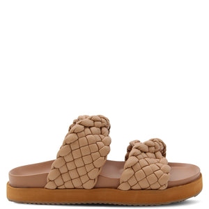 Walnut Mim Women's Flat Sandal Tan