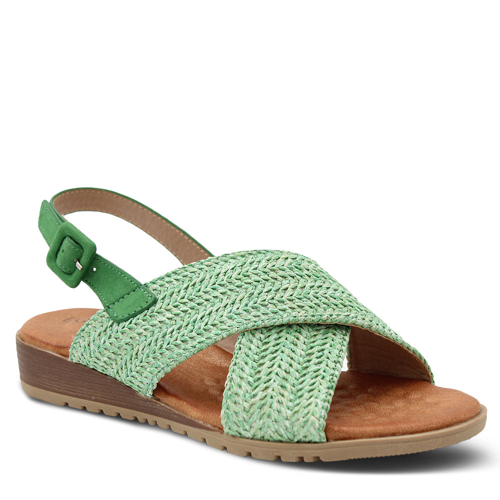 Laguna Quays Millicent womens flat sandals Green