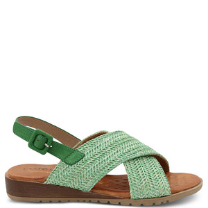 Laguna Quays Millicent womens flat sandals Green