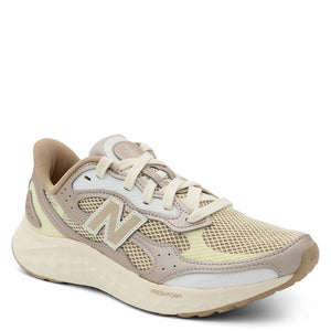 Beige and brown Arishi Lux sneaker with New Balance logo