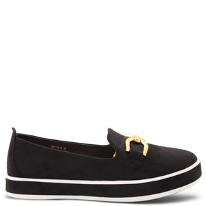 Laguna Quays Natyia Women's Flat Slip On BLACK