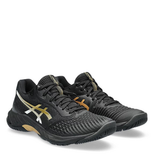 Asics Netburner Ballistic FF 3 Women's Netball Shoes Black Gold