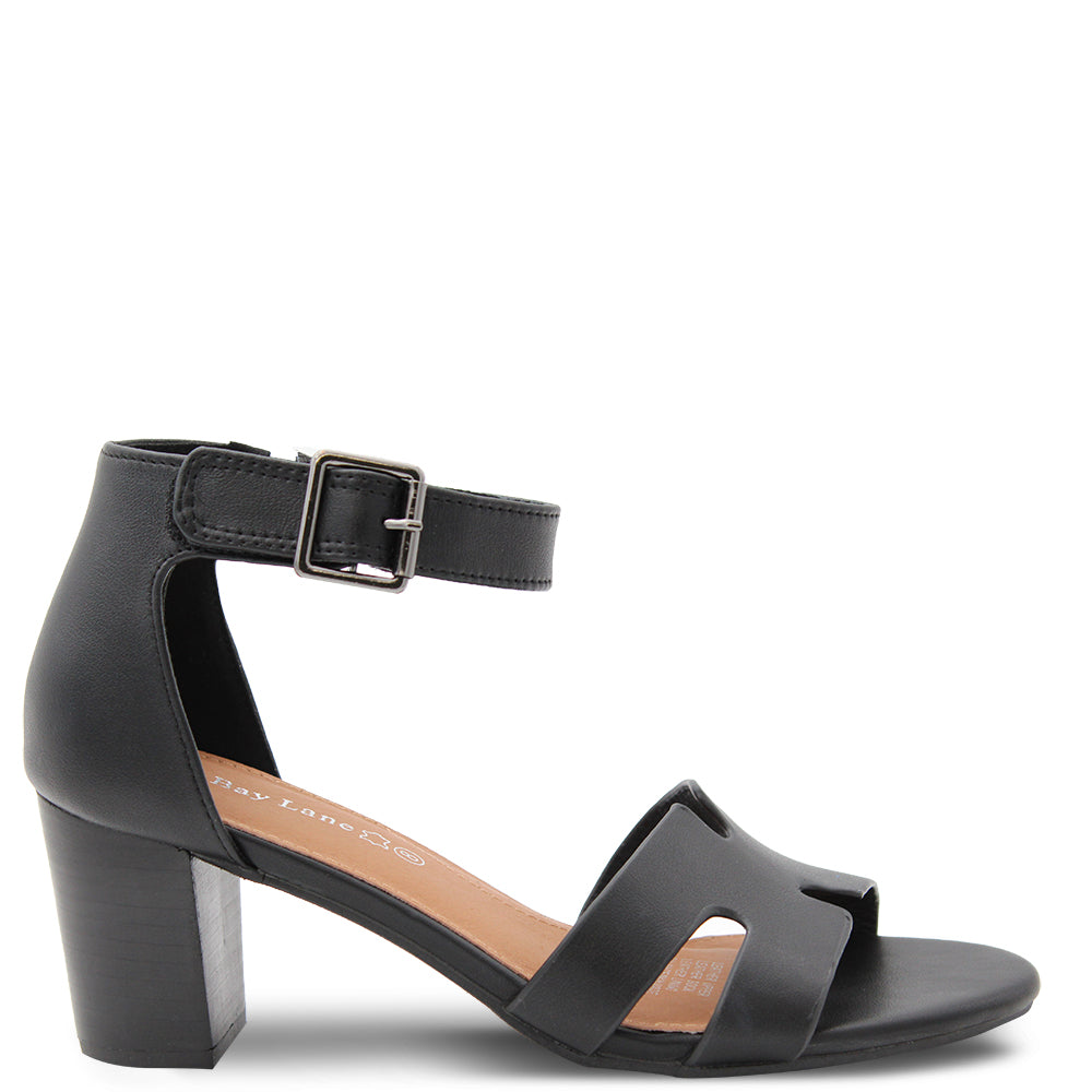 Bay Lane Novel Women's Block Heels Black