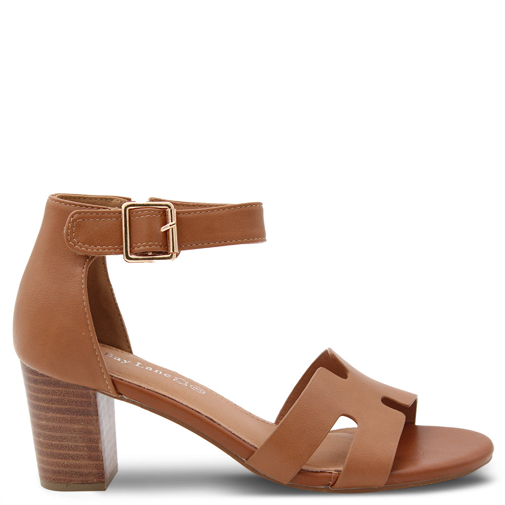 Bay Lane Novel Women's Block Heels Tan