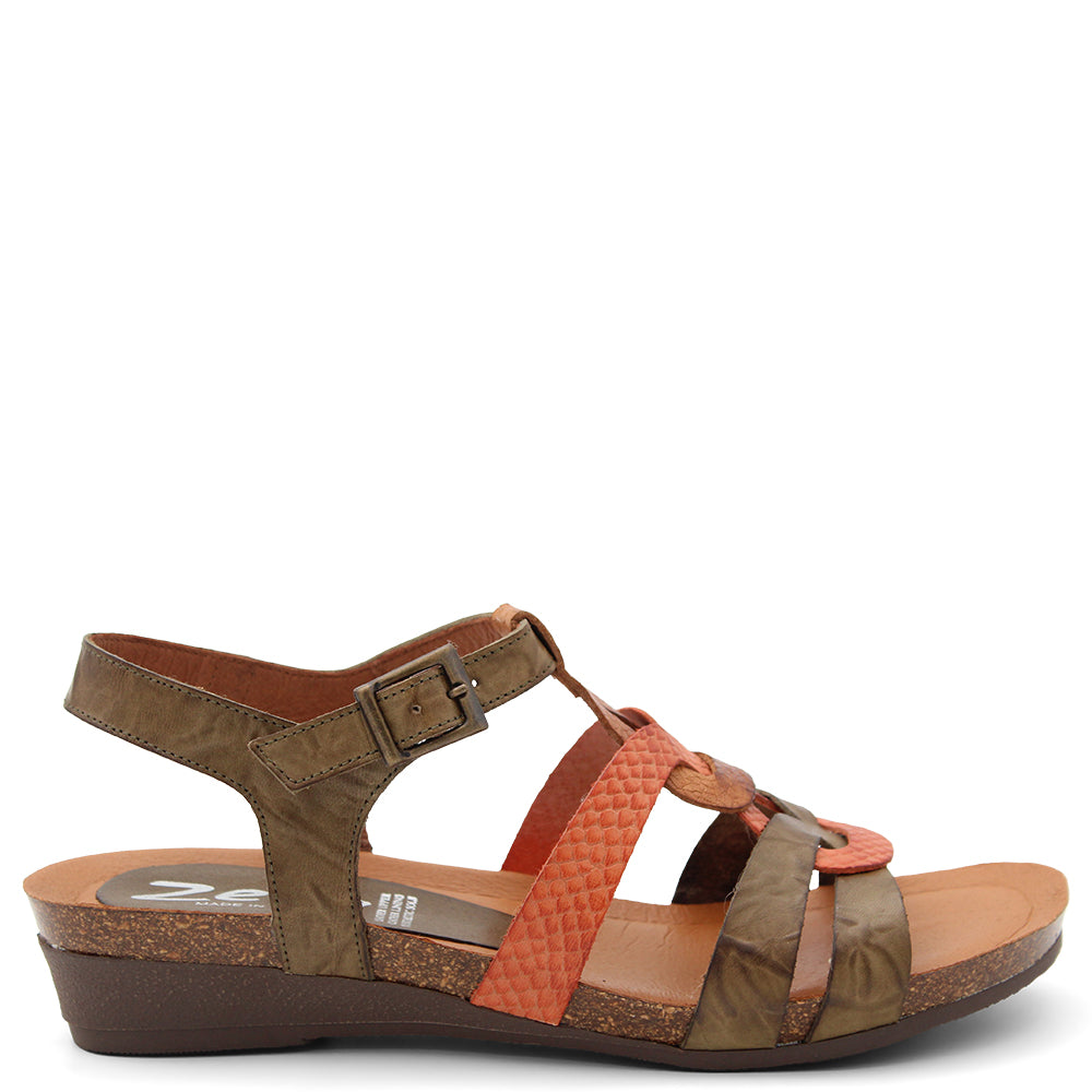 Zeta Optics Women's Sandals Khaki Multi