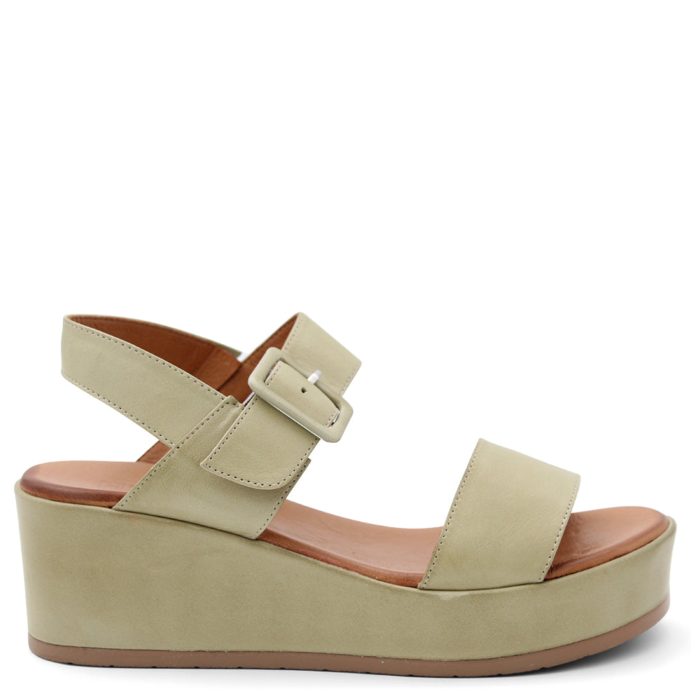 Rilissare Penny Womens Wedge Sandal Khaki
