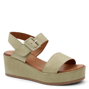 Rilissare Penny Womens Wedge Sandal Khaki