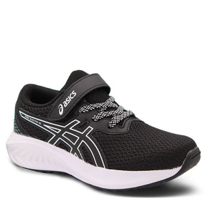 Asics Pre Excite 10 Kids Running Shoes Black white