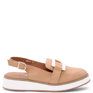Alfie & Evie Quavo Women's Sling Back Loafer Camel