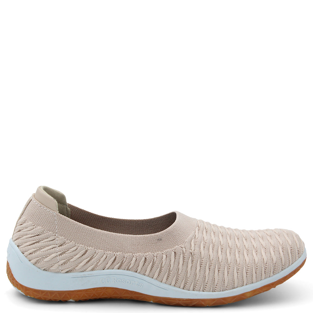CC Resorts Sam Beige Womens Flat