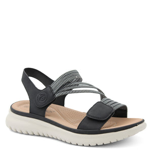 Wilde Sannah women's strappy casual sandal black