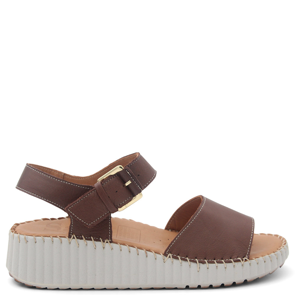 Sala Sonia Womens Wedge Sandal Praline