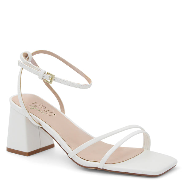 Verali Stevie Women's Block Heels Gold high-heeled sandal with thin straps 