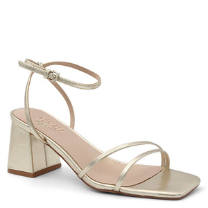 Verali Stevie Women's Block Heels Gold high-heeled sandal with thin straps 