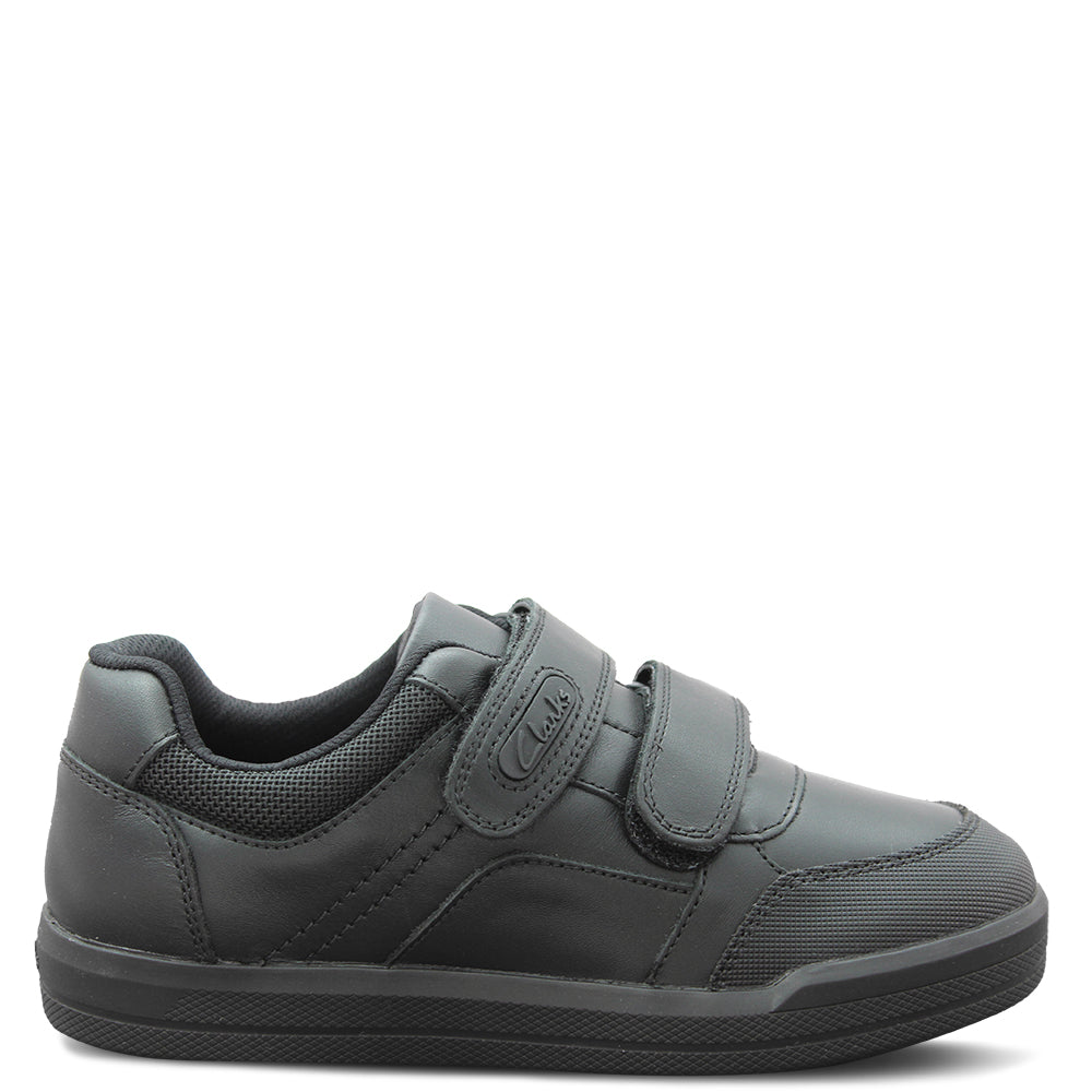 Clarks Sawyer Kids Velcro Strap School Shoes