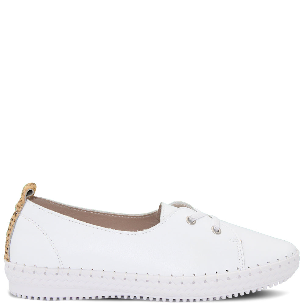 Bay Lane Shine Womens Sneakers White