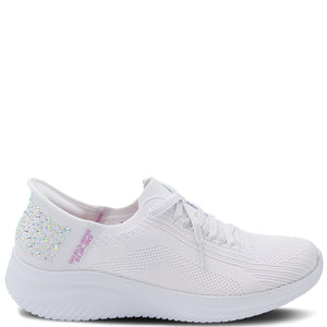 Skechers Ultra Flex 3.0 Shining Glitz Women's Sneakers White