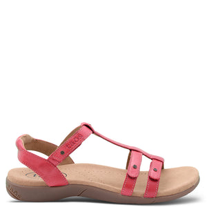 Taos Trophy Women's Flat Summer Sandals Red