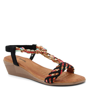CC Resorts Ursa Womens Wedge Sandal Black