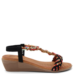 CC Resorts Ursa Womens Wedge Sandal Black