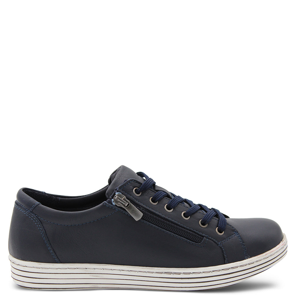 Cabello Unity Women's Leather Sneakers Navy