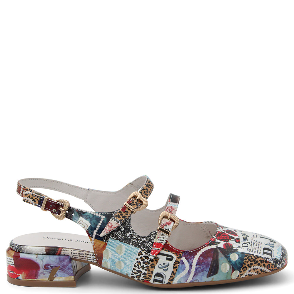 Django & Juliette Viraz Womens Low Heel