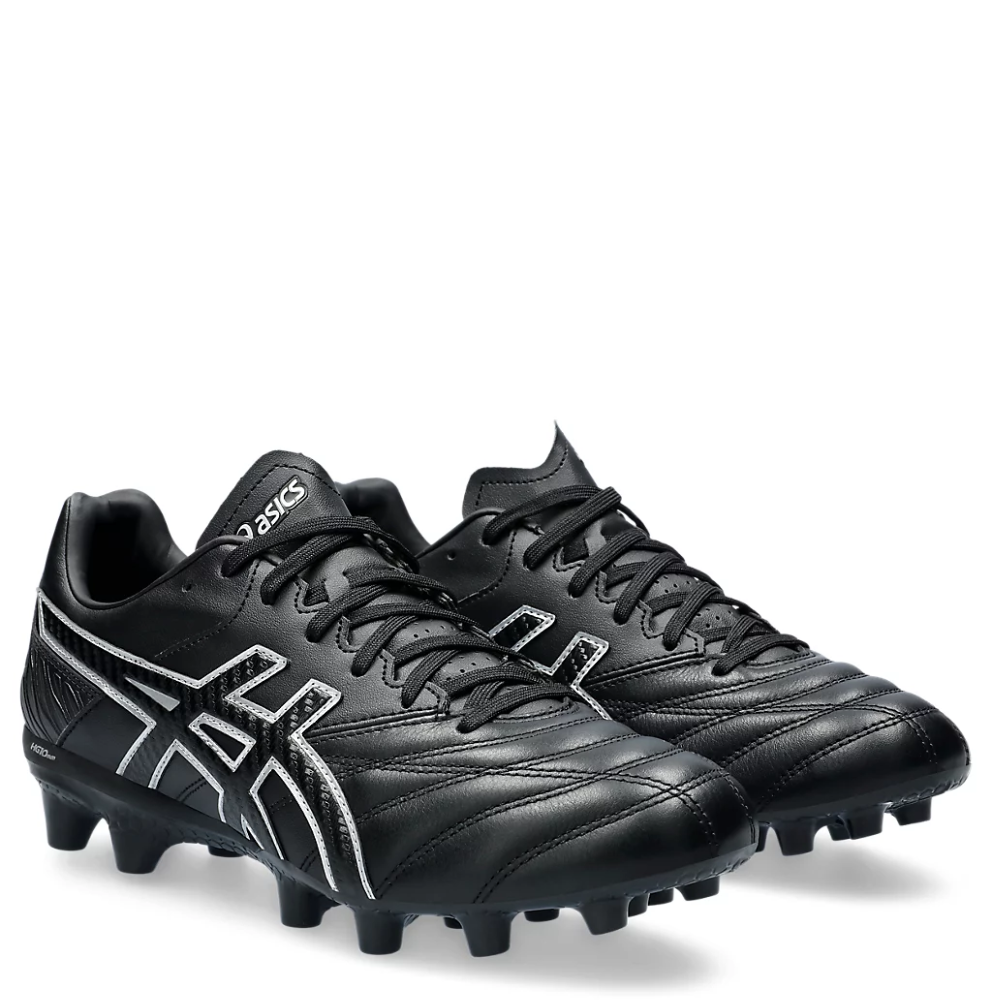 Black and white asics football boots sales
