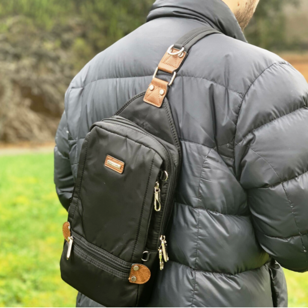 Pierre Cardin PC3270 Anti Theft Cross Body Bag Black