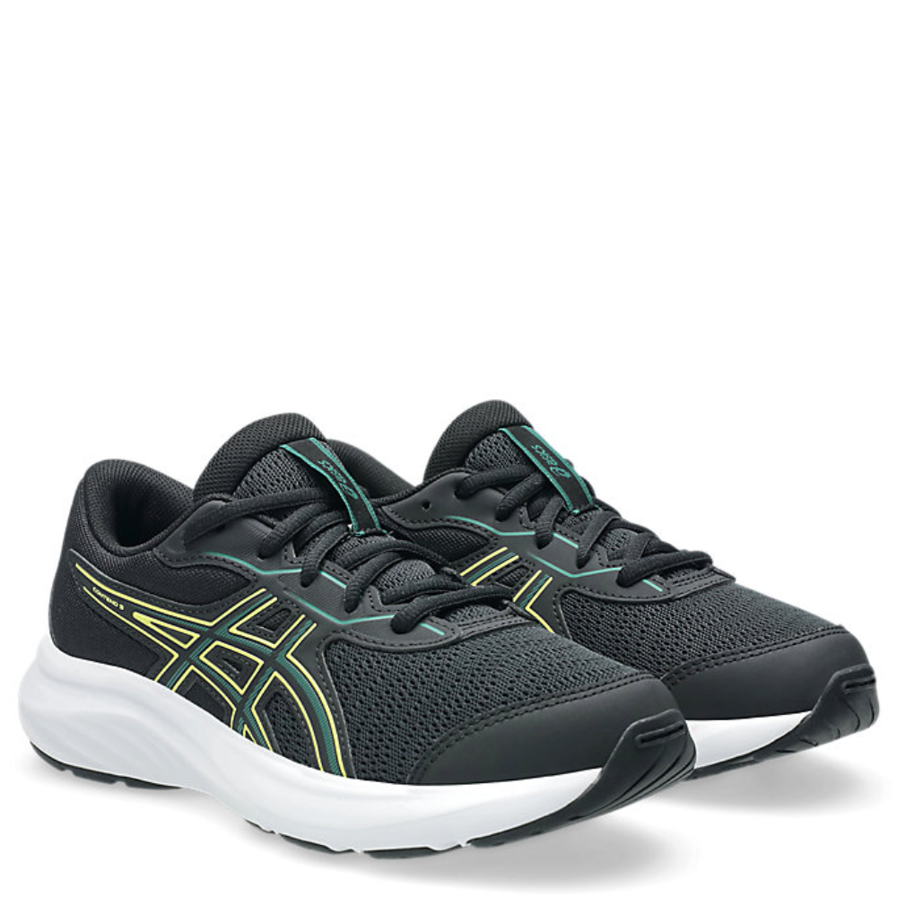 ASICS Men’s Black Running Shoes with Neon Green Accents Gel-Contend 6-9Wide GEL-Contend 6 (4E) | Unisex | Graphite Grey/Lime Zest  main image 4