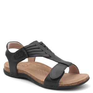 Taos Wonderful women's sandals black sandal with Taos branding
