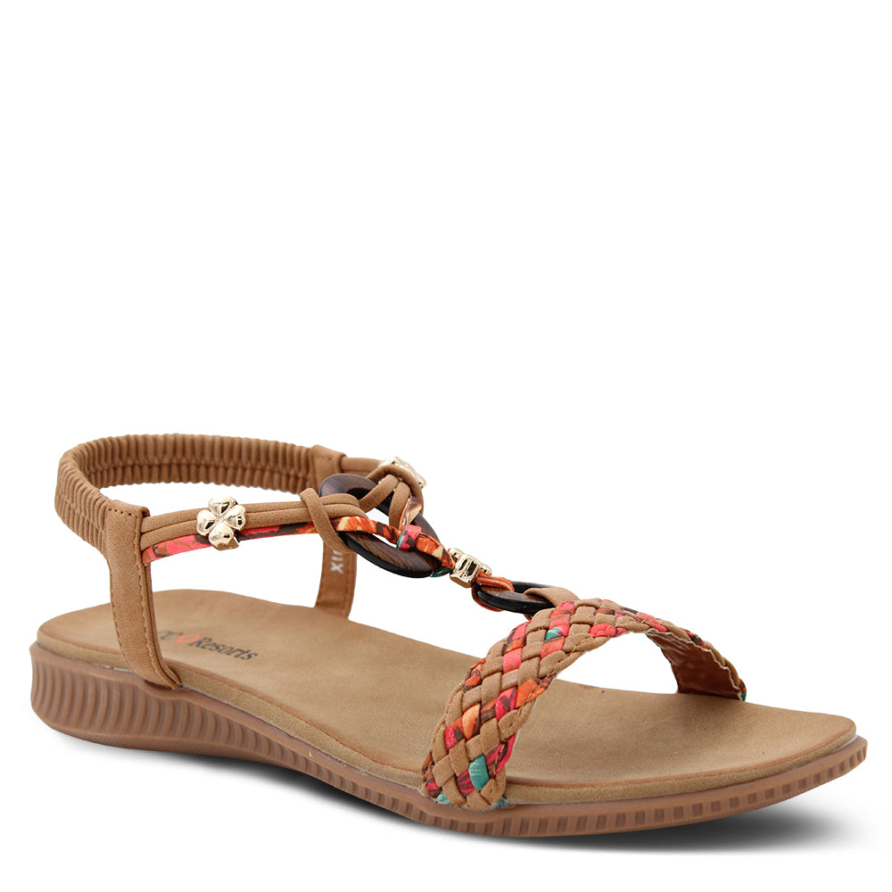 CC Resorts Xtra Women's Sandals Tan Multi