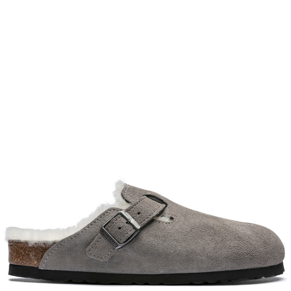 Birkenstock | 12 / 45 | Men’s Tatiama Shearling Winter Buckle Slip-on Mule Clogs Birkenstock Boston Genuine Shearling Lined Clog (Men  main image 3