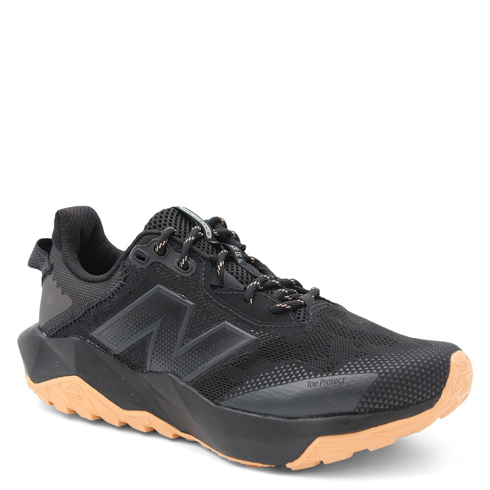 New Balance Nitrel V6 womens running shoes Black sneaker with tan sole 