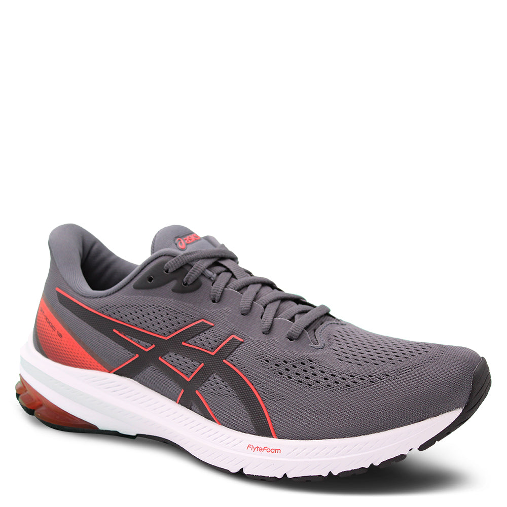 Asics GT1000 12 Mens Running Shoes Grey Red