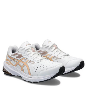 Asics GT1000 LE Leather Women's Walking shoe White / Apricot Wide fitting