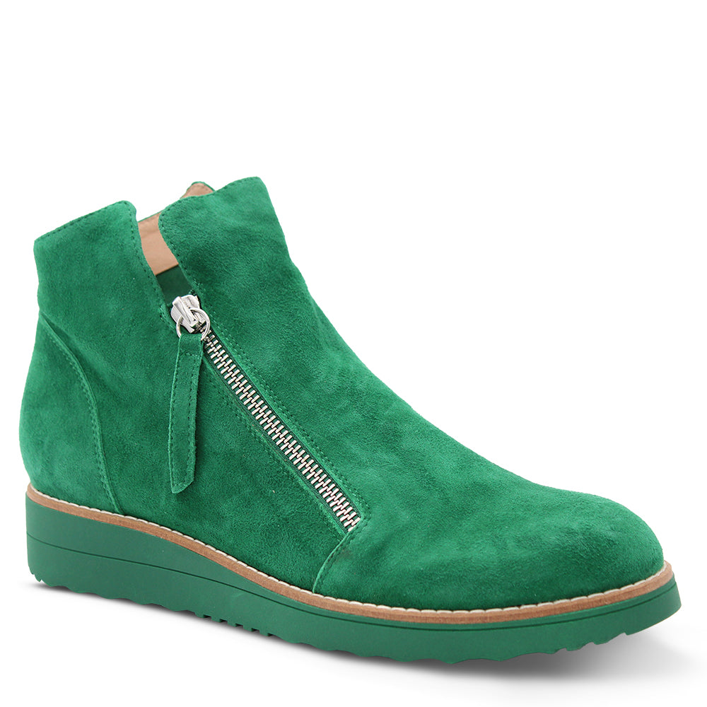 Top End Ohmy Women's Wedge Ankle Boots Emerald