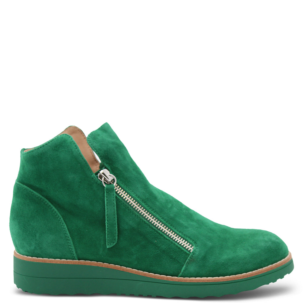 Top End Ohmy Women's Wedge Ankle Boots Emerald