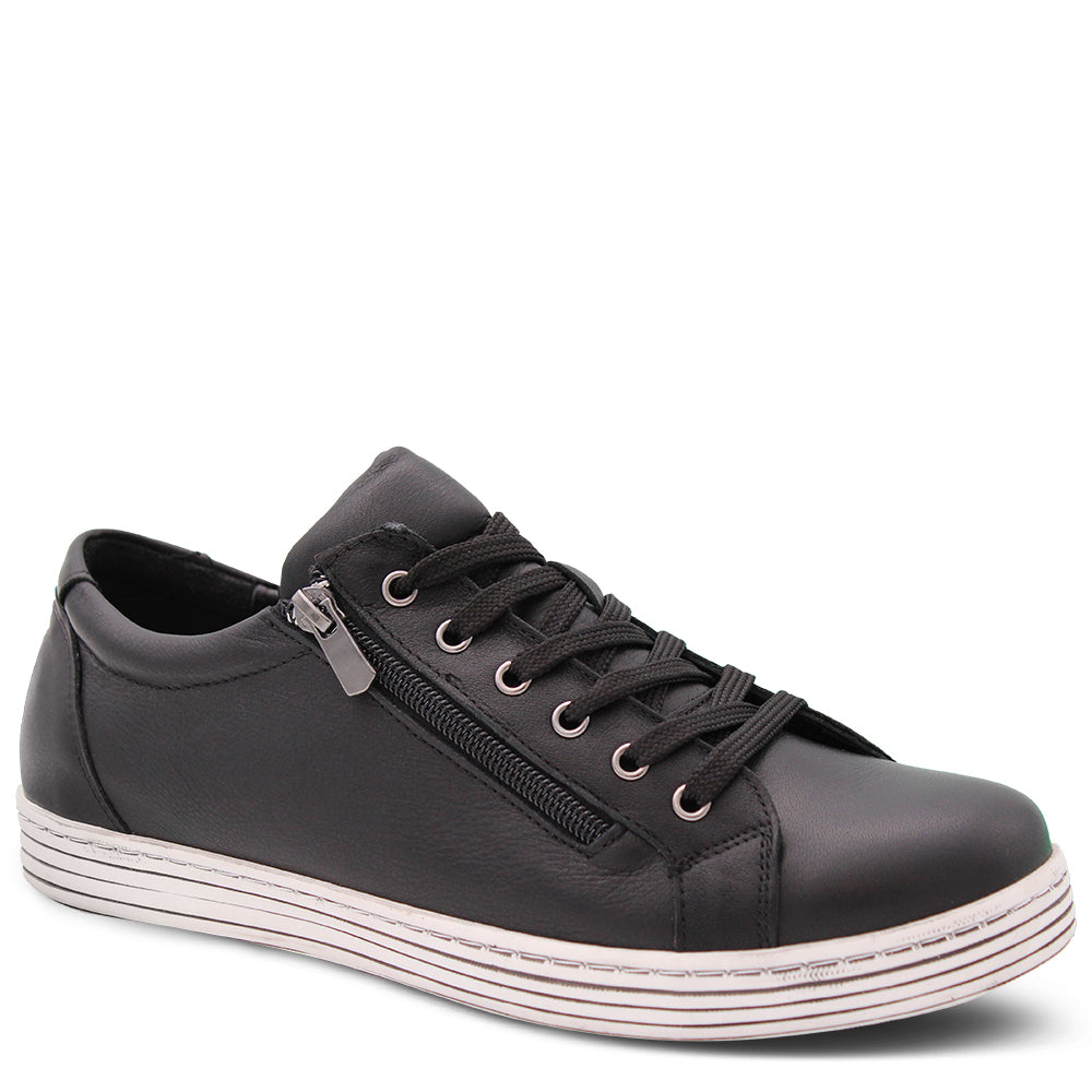 Cabello Unity Women's Leather Sneakers Black