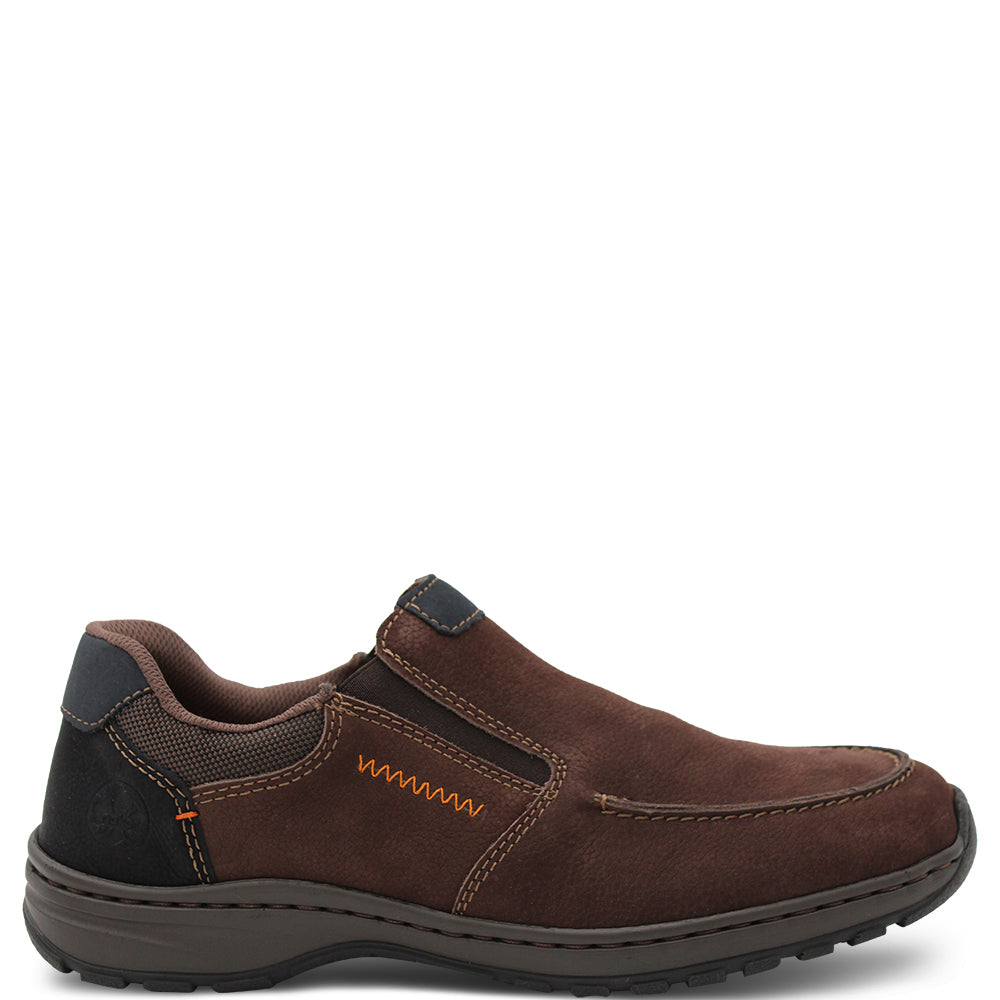Rieker 03350 Men's Slip On Style Sneakers Brown