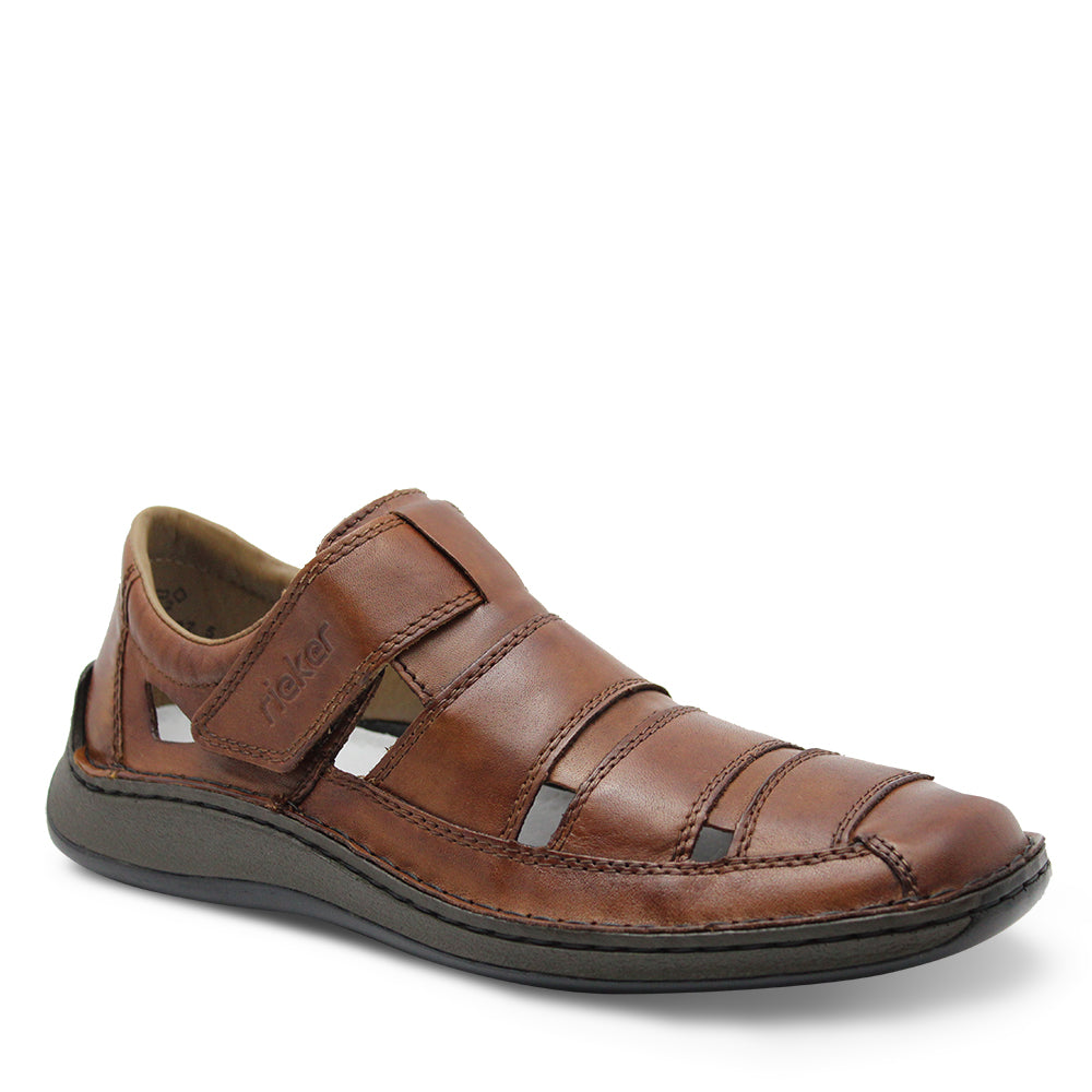 Reiker 05278 Mens Brown Leather Sandal